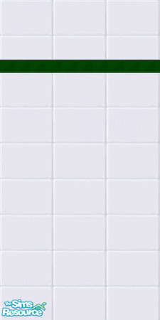 Sims 2 — Green Tiled Wall by queenmab75 — Green tiled wall. Matches the green tiled floor. Part of a set.