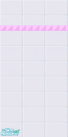Sims 2 — Pink Tiled Wall by queenmab75 — Pink tiled wall. Matches the pink tiled floor. Part of a set.