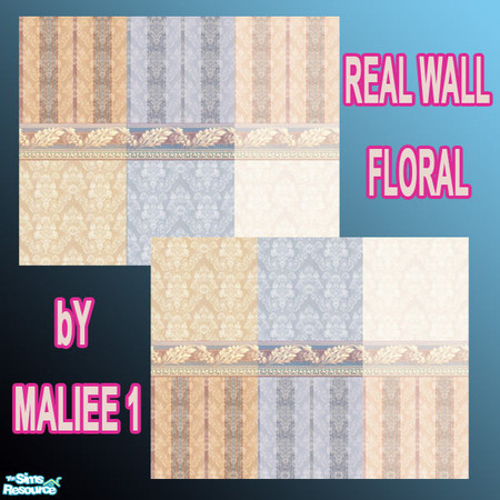 Sims 2 — REALWALL floral by maliee1 — by maliee 1