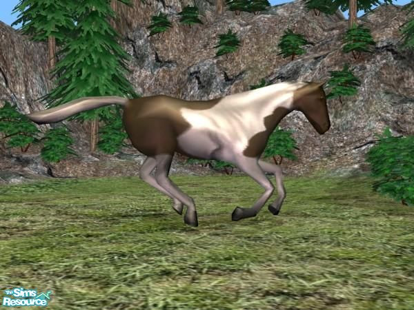 Sims 2 — Running Horse Recolour - Paint by Suiryuue — Hi Folks, here's some wild horses for download. I am not the