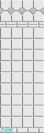 Sims 2 — Gray and White Tiles by Lorah — This gray and white tile wall may be included with homes submitted to TSR.