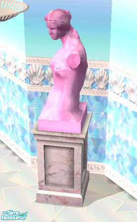 Sims 2 — Candyline Statue by Cloisonne — Pink statue for something different.