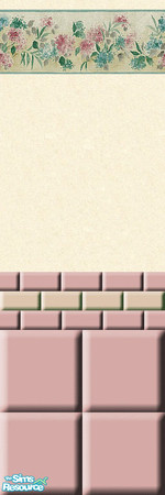 Sims 2 — Gramma's Bath by Lorah — The grand-children love Gramma's house cheerfully done in pinks, creams, blues and