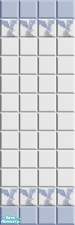 Sims 2 — Dainty Dragon 3 by Lorah — Blue, pink, beige, white, tile, wallpaper, paint, flowers, teddies, all in one