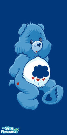 Sims 2 — Grumpy Bear by morneau_grl27 — Grumpy Bear wallpaper, part of my Care Bear wallpaper collection