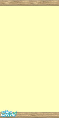 Sims 2 — Pastel Yellow Walls by queenmab75 — Pastel yellow walls with light wood trim. Part of a set.