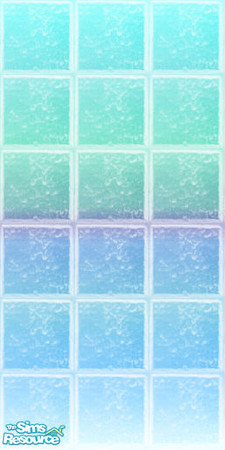Sims 2 — Aqua and blue tiles by jokerette — Matching floor available. One of twelve different colours. Hope you like it!