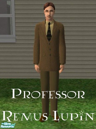 Sims 2 — Professor Remus Lupin by ifonlyihadorli — The cool, chocolate-loving, Defense Against the Dark Arts teacher in