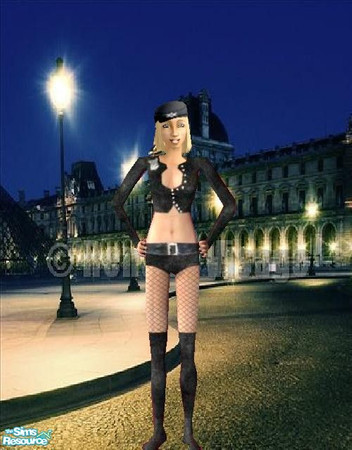Sims 2 — Naughty cop uniform by gobby — This is a naughty cop uniform i took it from christina aguileras naughty and nice