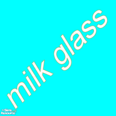 Sims 2 — cyan milk glass tile by chrissy6930 — A cyan milk glass tile. Not intended to be used directly on the ground