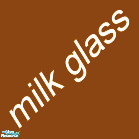 Sims 2 — saddle brown milk glass tile by chrissy6930 — A saddle brown milk glass tile. Not intended to be used directly