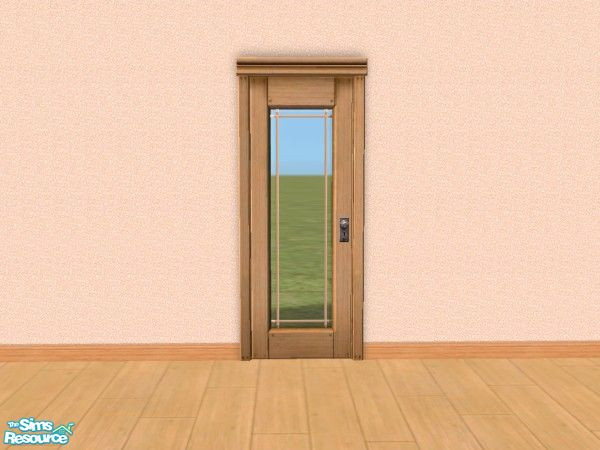 Sims 2 — Country Garden Exterior Door by elektra274 — A recolor of the 'Chiclettina Beveled Glass Door.' Item designed to
