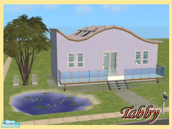 Sims 2 — 1 Periwinkle Lane by Tabby_Cool — This small modern home would be a perfect starter home for a family of 4 sims.
