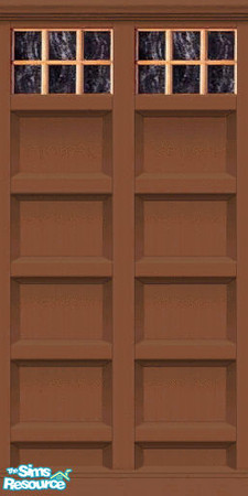 Sims 2 — Brown Garage Door by Shakeshaft — A Brown Garage Door. **TSRAA Member**