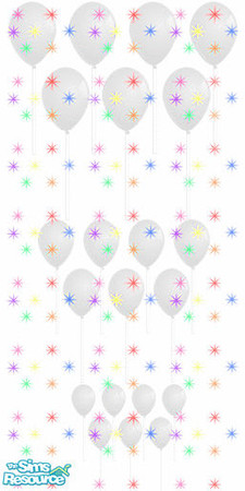 Sims 2 — partyday_starsballoons by slinki — party day_stars balloons For your party rooms, we have flowery, balloons and