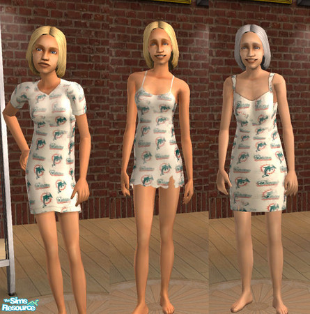 Sims 2 — Dolphins Female Pjs by Bayou_Babe —  