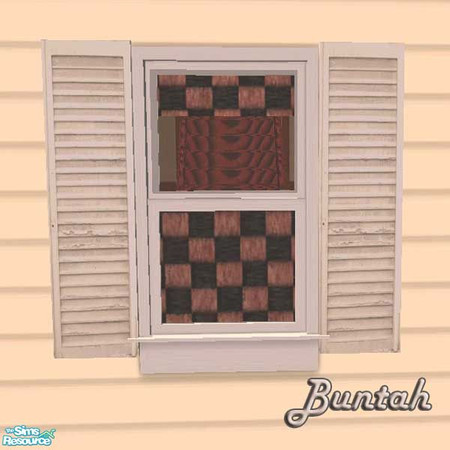 Sims 2 — White Weather-Beaten Shutters by buntah — These recolors require my Window Shutters mesh (and the diagonal mesh