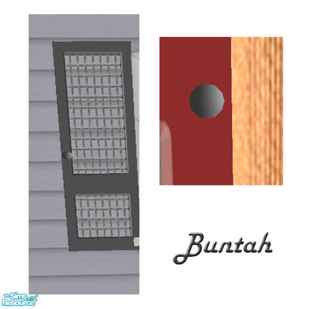 Sims 2 — Black Handles for Window Shutters by buntah — This requires my Windows Shutters mesh and also the diagonal mesh