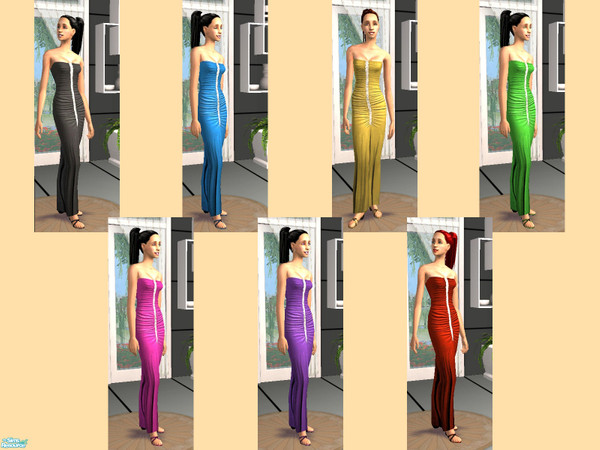Sims 2 — Go Jane Summer Collection by Queen_Of_The_Stone_Age — Seven fancy dresses by GoJane in seven beautiful&rich