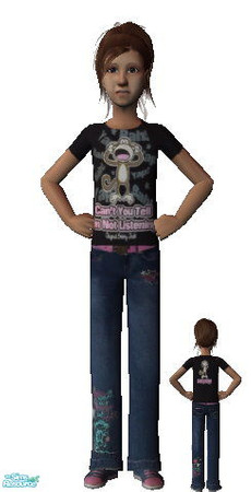 Sims 2 — Bobby Jack\'s I\'m not listning by kollens — Fasioned after Bobby Jack Clothing. Find the fashions for your