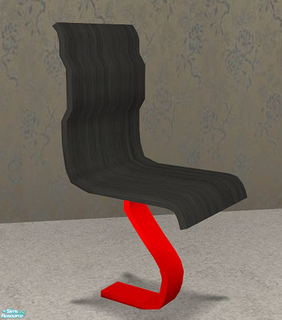 Sims 2 — Jiya Office Chair by SaeraMaples — Contemporary lines and bold colors make this office a comfortable place to