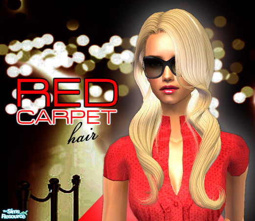 Sims 2 — Red Carpet Hair by 06bek — An slick, elegant hairstyle in 6 colours.