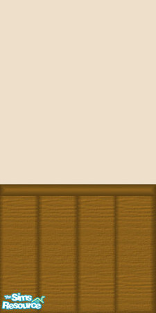 Sims 2 — Cream Wood by queenmab75 — Cream walls with wood paneling