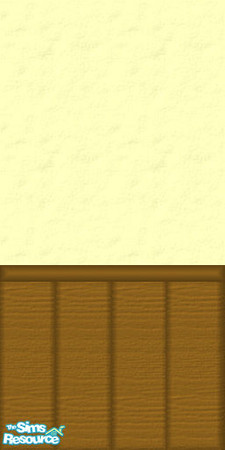 Sims 2 — Yellow Wood by queenmab75 — Yellow walls with wood paneling