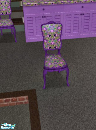 Sims 2 — Jeweled Dining Chair by Phadrae — This is the dining chair that goes with my Jeweled Dining Set-Enjoy!