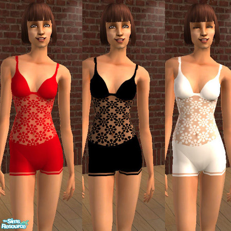 Sims 2 — One Piece Undies Set by alc99999 — One piece undies set.