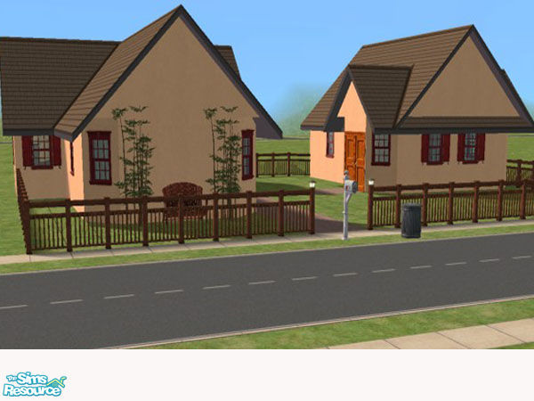 Sims 2 — FAMILY by gbourn — A country house which actually involves two. One for the family and one for the grandparents