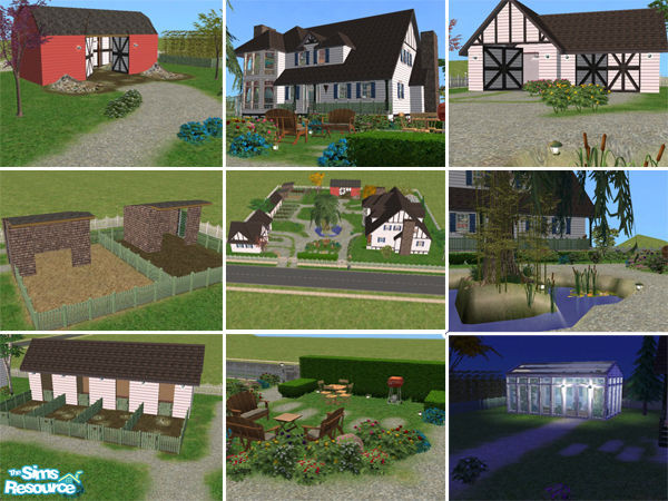Sims 2 — Country Lane 01 by devil_shark — I've made this family home, in order to upload it for the 'Down on the farm'