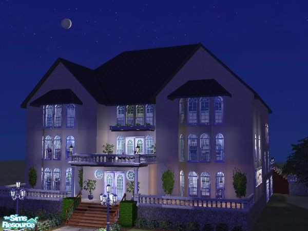 Sims 2 — Maywood Manor by Pinecat — An elegant home for your Sim who wants it all! The main & upstairs floors have 2