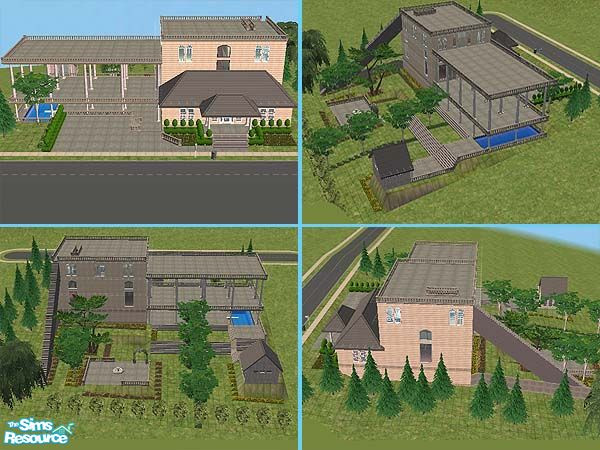 Sims 2 — am_5StMercyLane by Cruella — Big Elegant and Unusual. Great for the Sims that gives lots of Parties. Beautiful