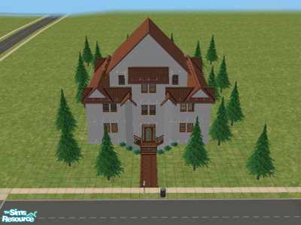 Sims 2 — Conlin House by queenmab75 — A small, affordable house, unfurnished so you can decorate to your Sim's tastes.