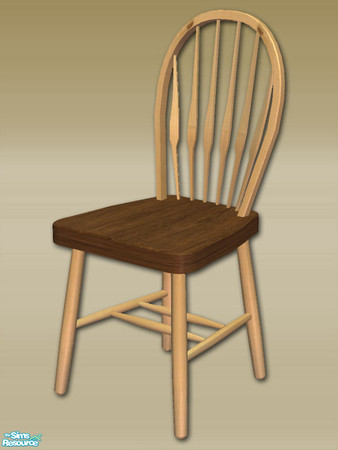 Sims 2 — Mt Lodge Series - Kitchen Chair Seat - 01 by Shakeshaft — Part of a recolour Set of the Kitchen Furniture set