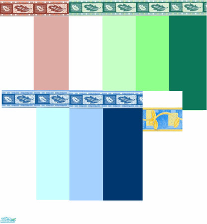 Sims 2 — Bordura wallpaper set by k.i.tt.i — Set of nice wallpaper for sims, that have style!!! enjoi it