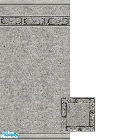 Sims 2 — Decorative Concrete Set by Halfcreek — created by Halfcreek