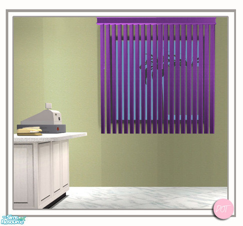 Sims 2 — Vertical Blinds Short Purple - #327973 by DOT — Shop Vertical Blinds Sectional Short Purple. Vertical Blinds