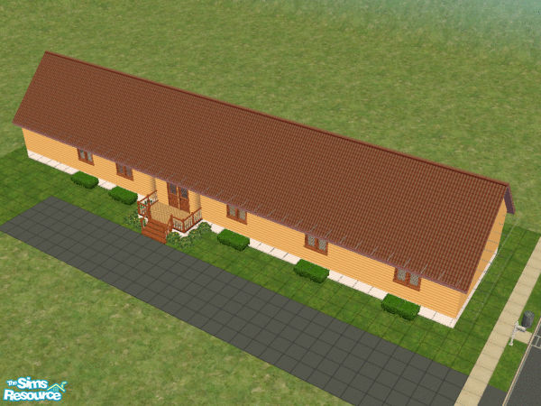 Sims 2 — Single Wide Mobile Home 07 by brittie — The first of my single wide, 3 bed, 3 bath mobile homes! Very