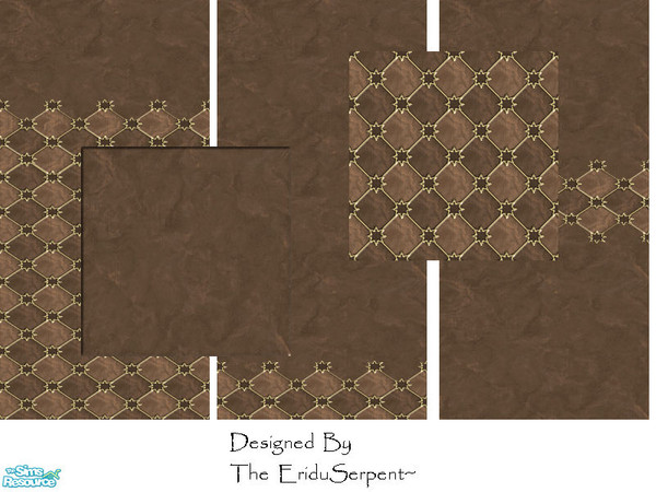Sims 2 — Chocolate & Stars Wall & Floor Set by eriduserpent — Hmmmm ok here\'s the deal... I was doing some web