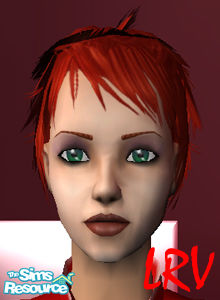 The Sims Resource - Short Crimson Red Hair