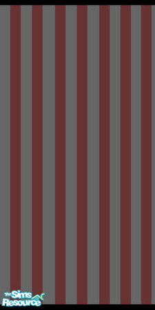 Sims 2 — Red & Grey Stripped Wall by am1974 — Red and grey stripped wall with black kick boarder.