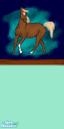 Sims 2 — Bluemoon Akhal-Teke by unleashed21 — Graceful and beautiful, the Akhal-Teke mare that graces the upper portion