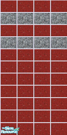 Sims 2 — Granite Set - Red with Gray_2 by maylynn55 — This a beautiful set of granite tiled walls; they look wonderful in