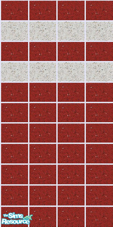 Sims 2 — Granite Set - Red with Cream_2 by maylynn55 — This a beautiful set of granite tiled walls; they look wonderful
