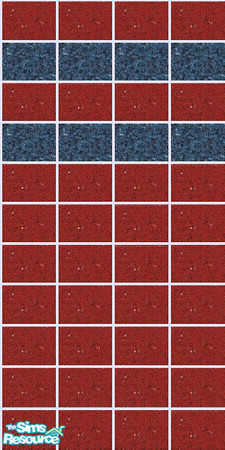 Sims 2 — Granite Set - Red with Blue_2 by maylynn55 — This a beautiful set of granite tiled walls; they look wonderful in