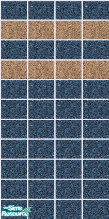 Sims 2 — Granite Set - Blue with Tan_2 by maylynn55 — This a beautiful set of granite tiled walls; they look wonderful in