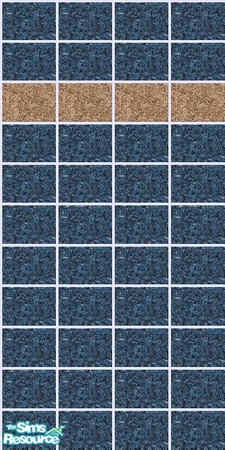 Sims 2 — Granite Set - Blue with Tan by maylynn55 — This a beautiful set of granite tiled walls; they look wonderful in