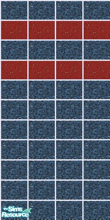 Sims 2 — Granite Set - Blue with Red_2 by maylynn55 — This a beautiful set of granite tiled walls; they look wonderful in